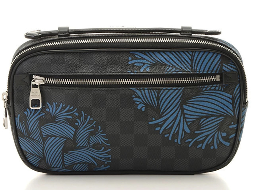 LOUIS VUITTON Ambrelle Body Bag Damier Graphite Black Christopher Nemeth